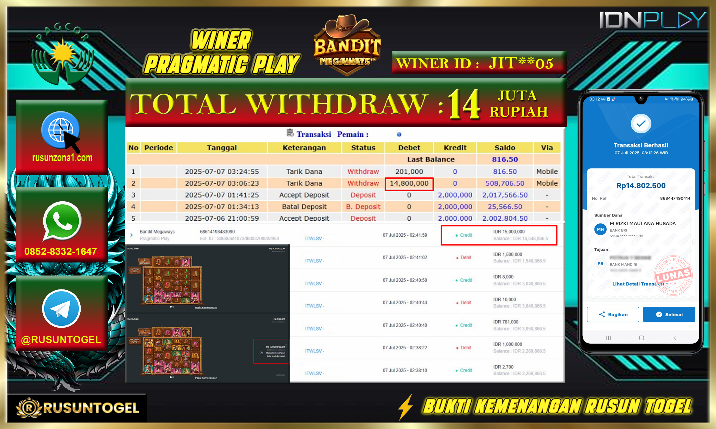 PREDIKSI RUSUNTOGEL